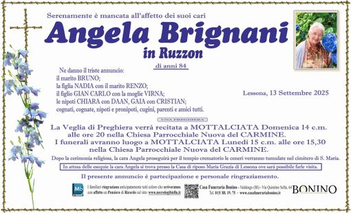Angela Brignani in Ruzzon Angela Brignani in Ruzzon