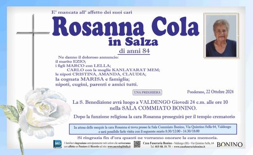 Rosanna Cola in Salza Rosanna Cola in Salza