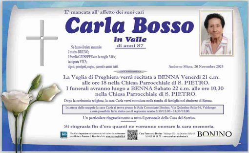 Carla Bosso in Valle Carla Bosso in Valle