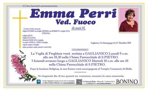 Emma Perri ved. Fuoco