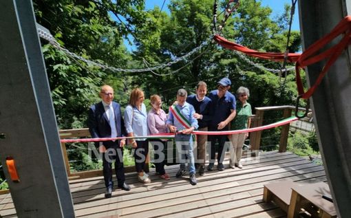 Veglio, inaugurata la Zipline del Parco Avventura, un valore aggiunto per il Biellese e il Piemonte Veglio, inaugurata la Zipline del Parco Avventura, un valore aggiunto per il Biellese e il Piemonte