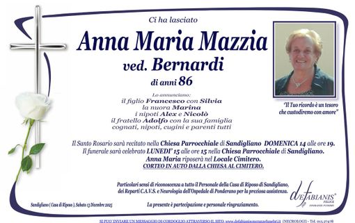 Anna Maria Mazzia, ved. Bernardi