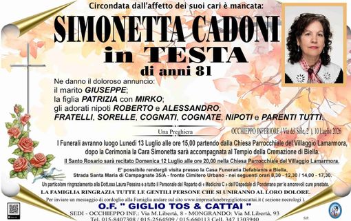 Simonetta Cadoni in Testa