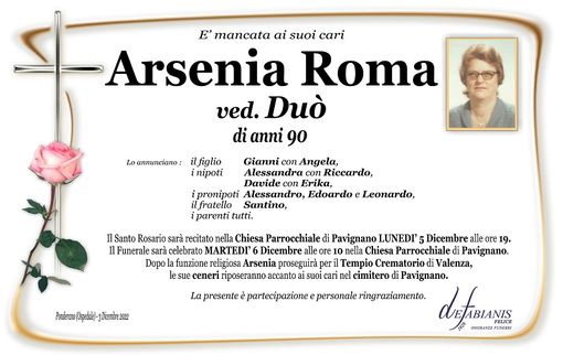 Arsenia Roma Ved. Duò Arsenia Roma Ved. Duò