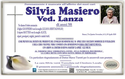 Silvia Masiero Ved. Lanza