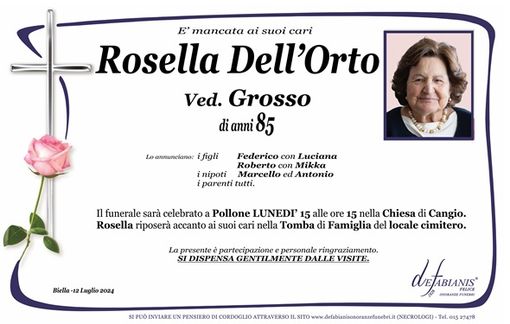 Rosella Dell'Orto ved. Grosso
