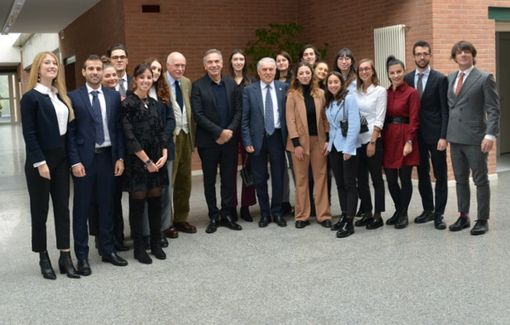 Il presidente della Camera della Moda Carlo Capasa incontra il Biella Master