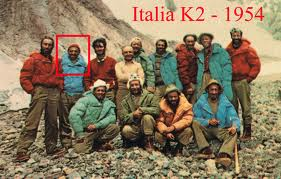 I componenti  della spedizione del 1954, nel riguardo Angelino (Foto SaspBiella)