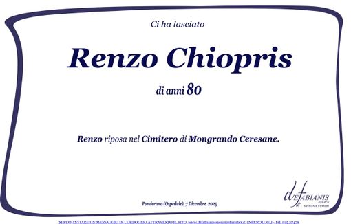 Renzo Chiopris