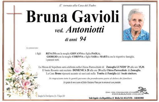 Bruna Gavioli ved. Antoniotti
