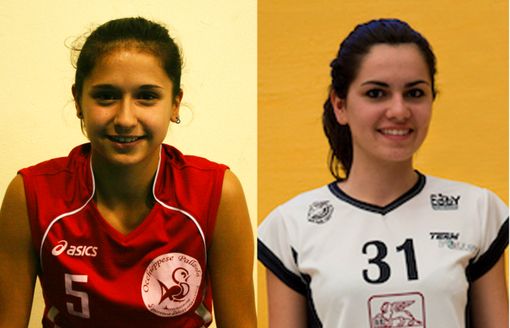 Irene Derossi dell'Occhieppese e Sara Bojanic del Teamvolley