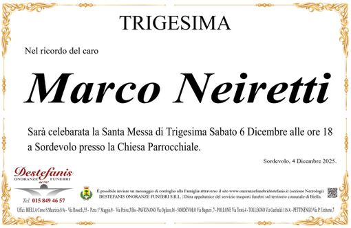 Marco Neiretti - Trigesima