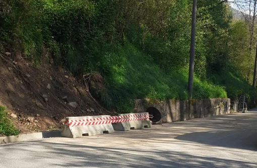 Pray, dopo il maltempo riapre la strada per Flecchia (foto dalla pagina Facebook del comune di Pray)