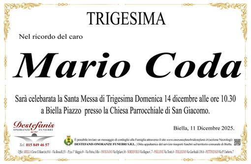 Mario Coda - Trigesima