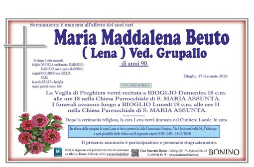 Maria Maddalena Beuto (Lena), ved, Grupallo
