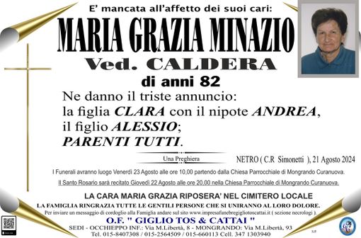 Maria Grazia Minazio, ved. Caldera