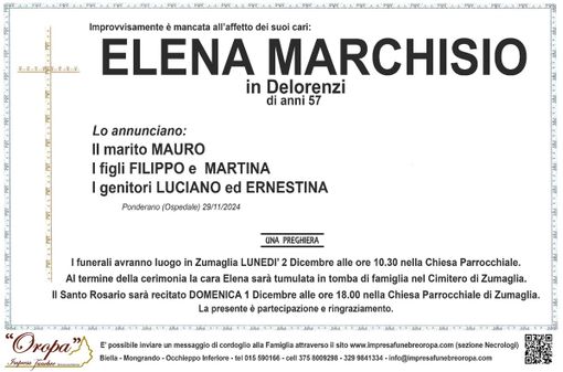 Elena Marchisio in Delorenzi Elena Marchisio in Delorenzi