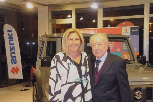 Gianni Uberti Bona con la figlia Milva