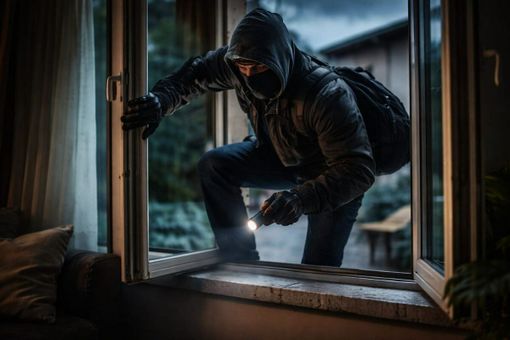 Furto in abitazione a Cavaglià: ladri entrano da una finestra, foto realizzata con l'IA