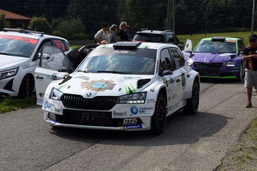 37° Rally Lana, si scaldano i motori, alcune immagini dello shakedown FOTO redazione e Walter Ballario