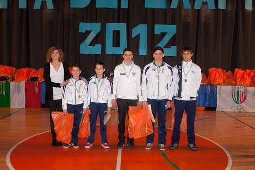 Ginnastica artistica maschile: Riccardo Pozzato, Dimitri Lungu, Davide Porta, Filippo Zanetta, Federico Marchesi.