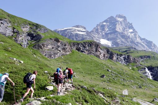 Nella foto immagine del trekking 2023 da Piedicavallo al Cervino