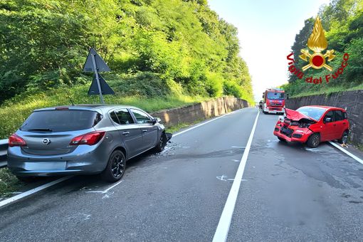 Dal Nord/Ovest, incidente stradale sulla SP299 a Quarona, Vigili del Fuoco