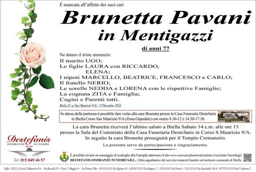 Brunetta Pavani in Mentigazzi