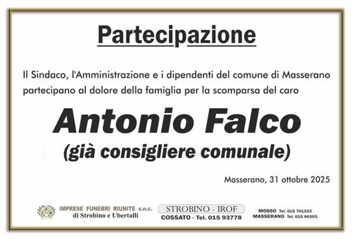 Antonio Falco, partecipazione