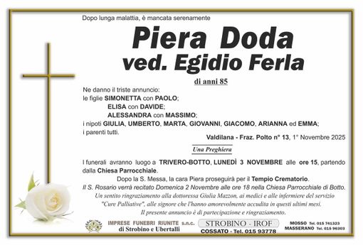 Piera Doda, ved. Egidio Ferla Piera Doda, ved. Egidio Ferla