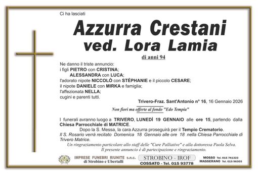 Azzurra Crestani, ved. Lora Lamia