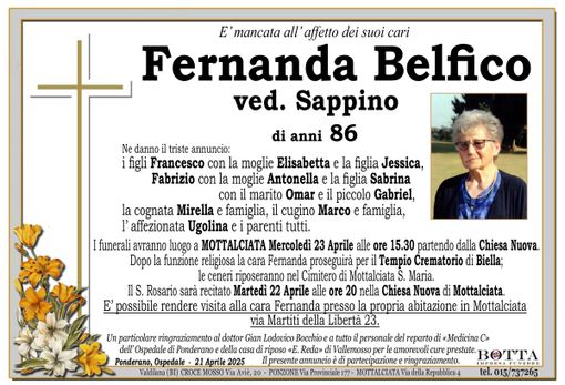 Fernanda Belfico, ved. Sappino