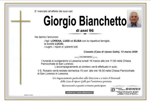Giorgio Bianchetto