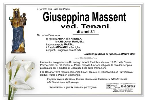 Giuseppina Massent ved. Tenani Giuseppina Massent ved. Tenani