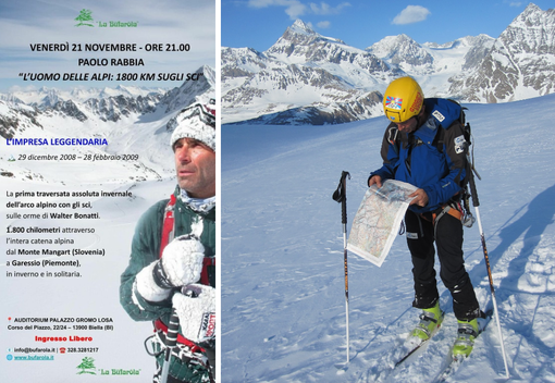 Presto a Biella l’uomo delle Alpi: Paolo Rabbia si racconta Presto a Biella l’uomo delle Alpi: Paolo Rabbia si racconta