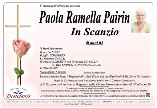 Paola Ramella Pairin in Scanzio