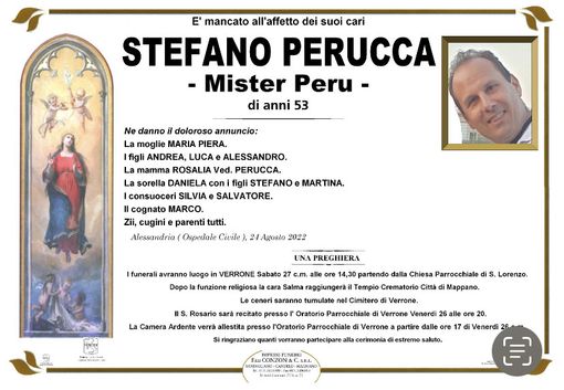 Stefano Perucca, Mister Peru