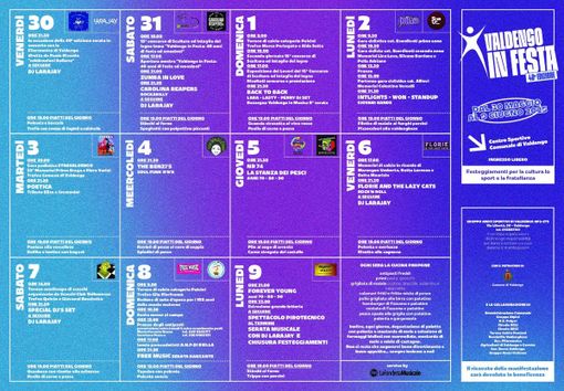 Valdengo in Festa 2025: cultura, sport e musica protagonisti dal 30 maggio al 9 giugno.