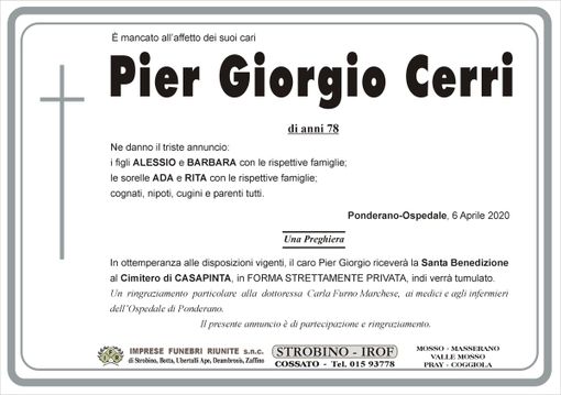 Pier Giorgio Cerri Pier Giorgio Cerri
