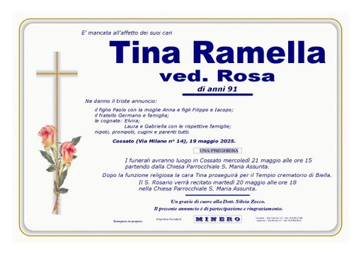 Tina Ramella, ved. Rosa