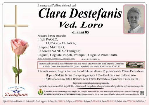 Clara Destefanis ved. Loro Clara Destefanis ved. Loro