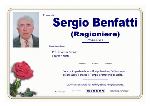 Sergio Benfatti, Ragioniere