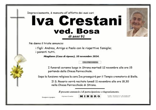 Iva Crestani ved. Bosa
