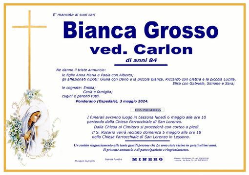Bianca Grosso, ved. Carlon