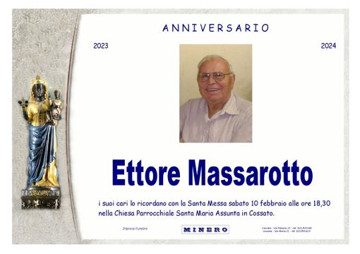 Ettore Massarotto, anniversario Ettore Massarotto, anniversario
