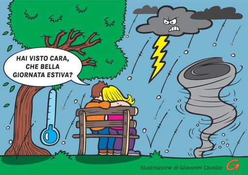 Estate biellese 2025: romantici sotto la grandine  - Illustrazione di Giovanni Cavallo