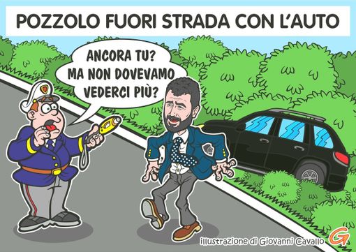 Pozzolo fuori strada: il Biellese torna sulla cronaca nazionale - Illustrazione di Giovanni Cavallo