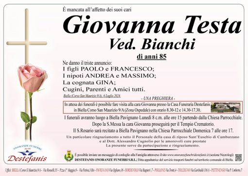 Giovanna Testa Ved. Bianchi