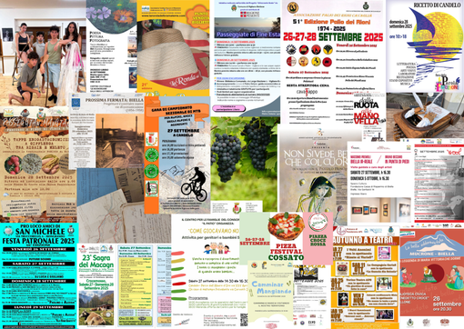 Tante cose da fare nel we del 26, 27 e 28 settembre