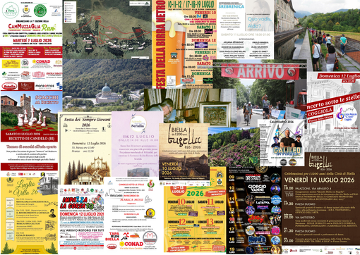 Tante cose da fare a Biella nel we del 10, 11 e 12 luglio